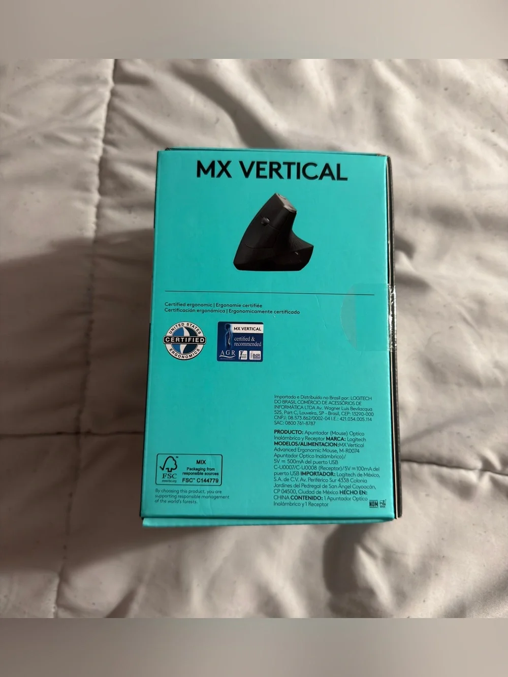Logitech MX Vertical Advanced Ergonomic Wireless Mouse Ergo - Complete In Box!!!